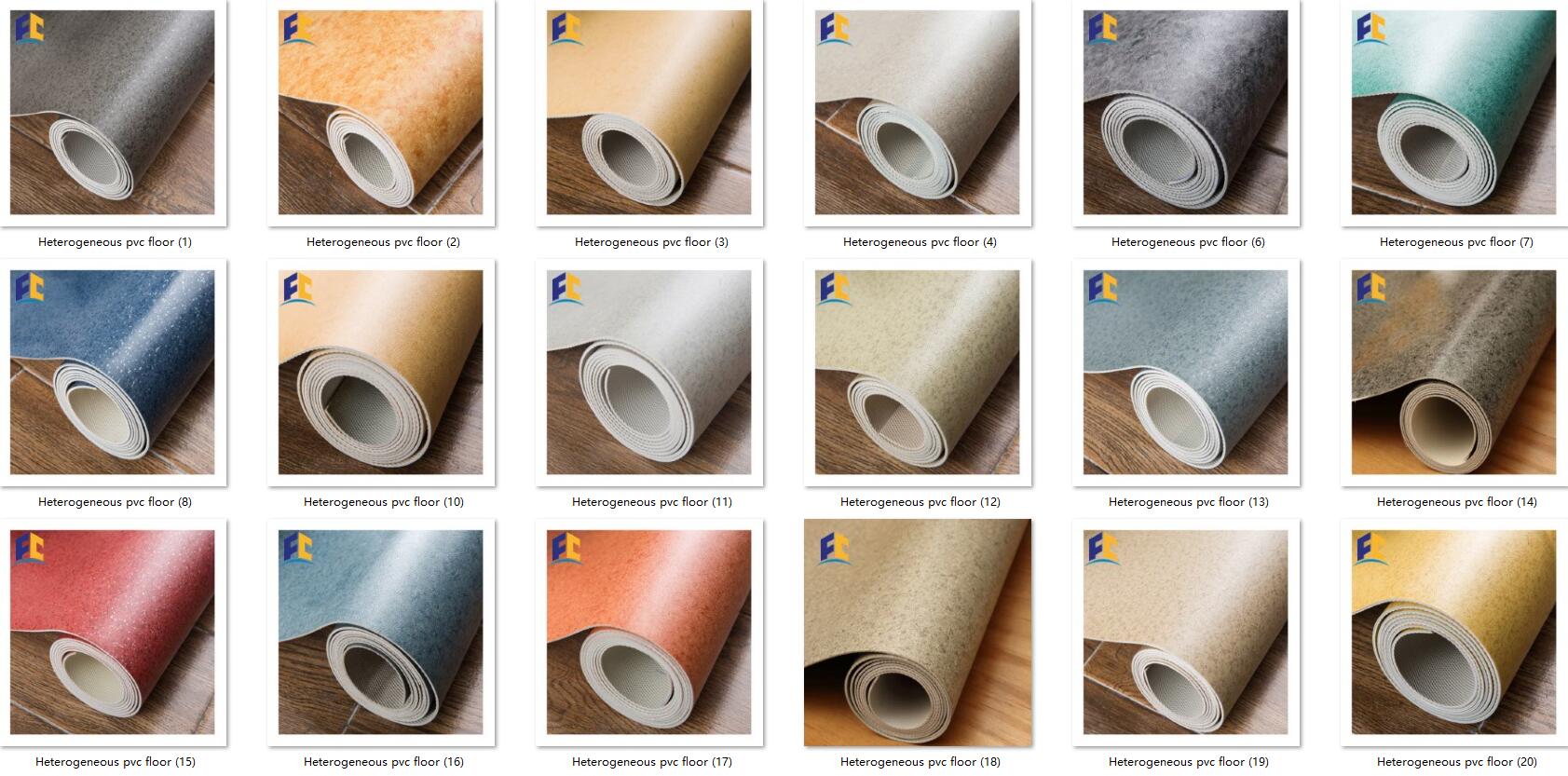 高品质医院乙烯基油毡地板卷来自中国的异质 pvc 价格