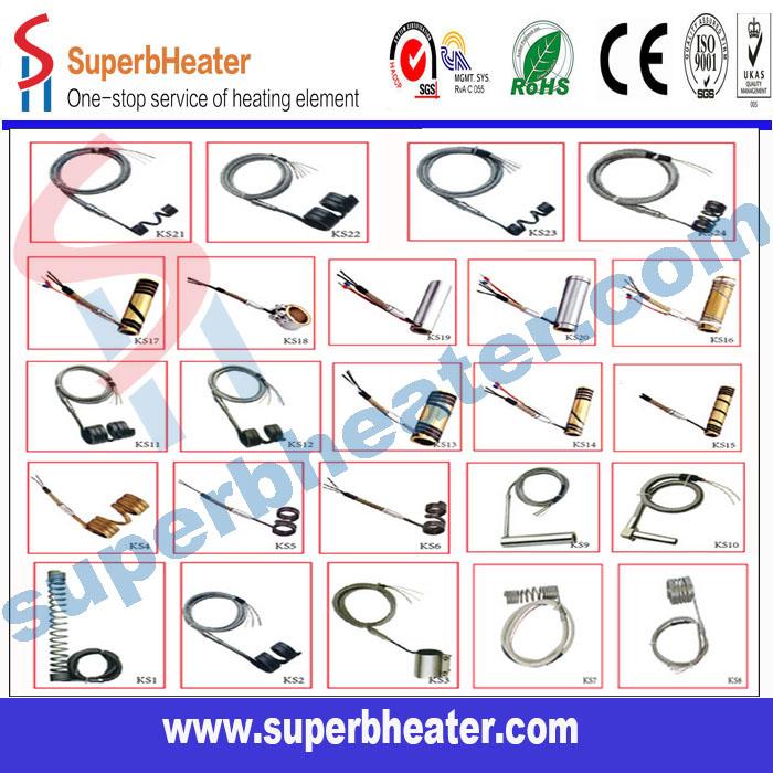 Brass Hot Runner Heater Nozzle Coil Heater with Thermocouple