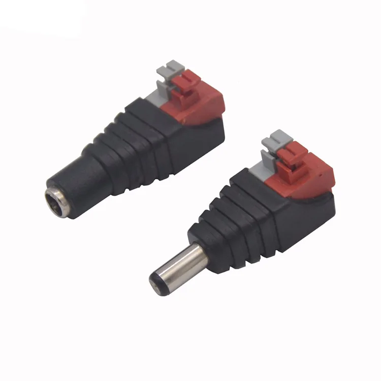 5.5mm x 2.1mm Male DC Power Plug to Spring Terminal Connector Power Socket DC 5.5*2.1mm