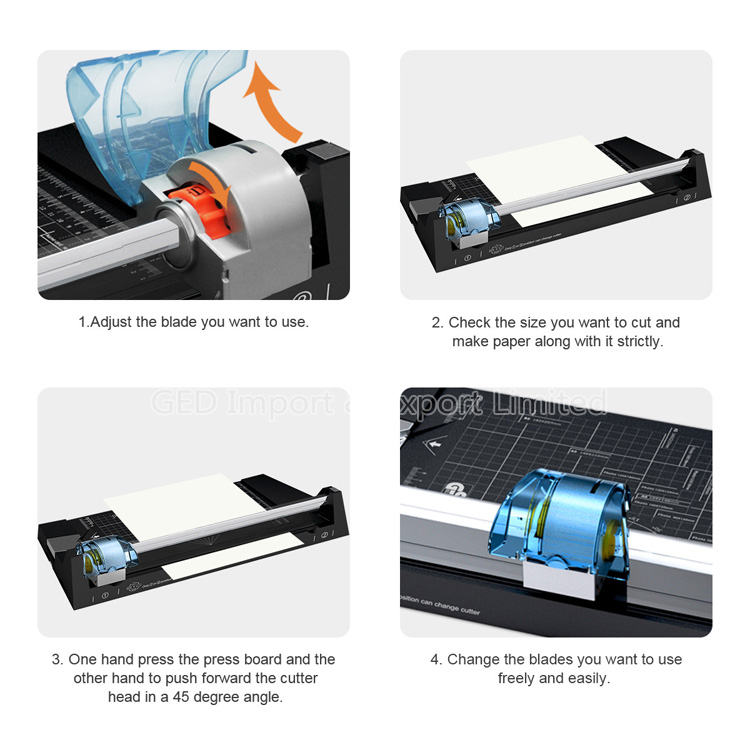 TM-20 5 IN 1 A3 Paper Trimmer Cutter A4 Hand Operated Wave Corner Round Cutting Machine A5 Manual Paper Cutter
