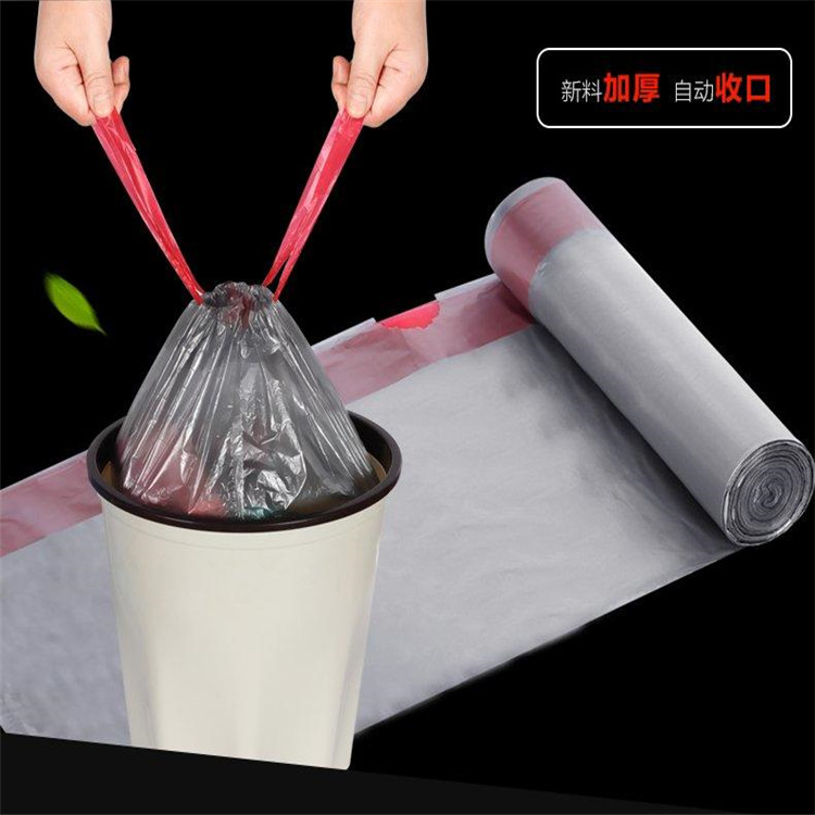 Colorful Drawstring Kitchen Trash Bag Thick Home Office Large Size Plastic Garbage Bags on roll
