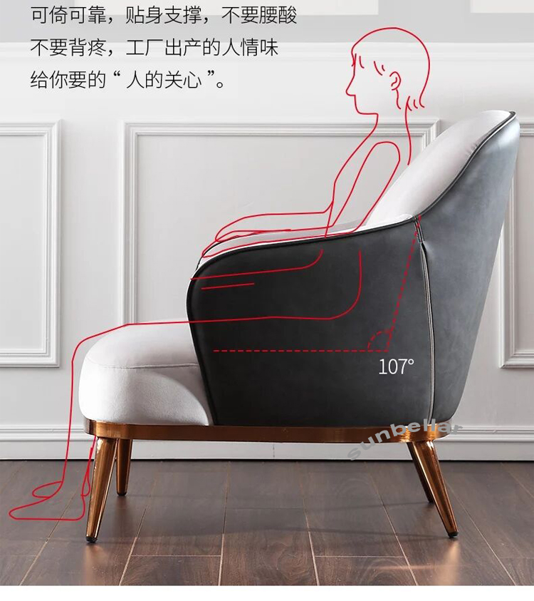 living room lounge chair single sofa chair leather modern designer chair