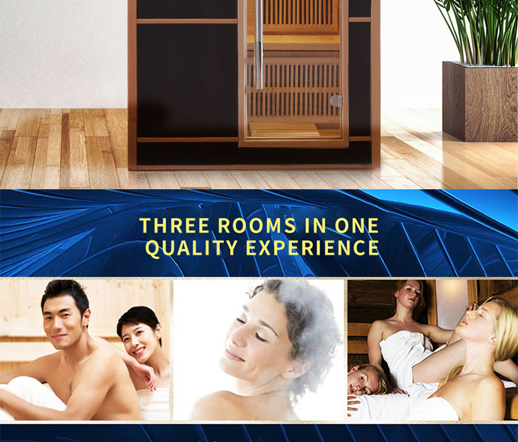 2 person new style far infrared carbon heating panel sauna room