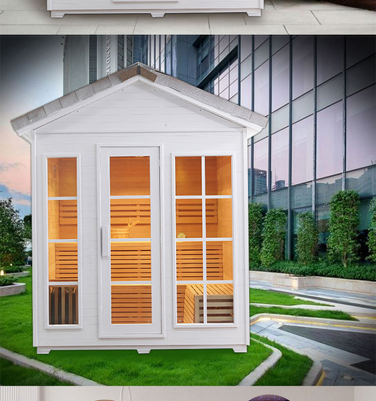 3 person outdoor traditional steam sauna room