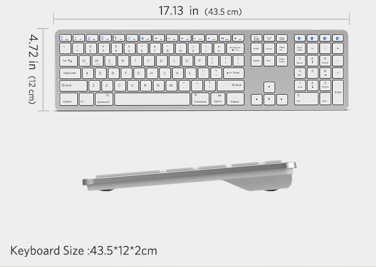Newest!! best bluetooth wireless keyboard pc for Apple Macbook Air 11.6<i></i>' <i></i>' A1370 China