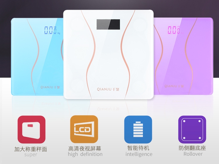 180kg 396Ib Household Healthy Digital Portable Weighing Fat Body Scale