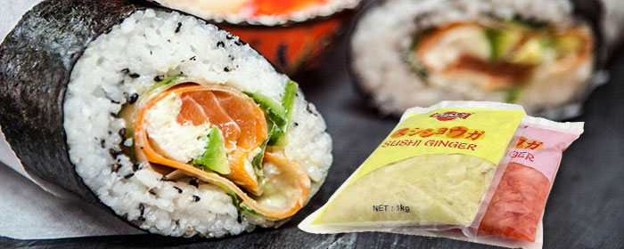 1千克白色/粉红色 desly 品牌寿司生姜散装批发配料食品 oem 工厂