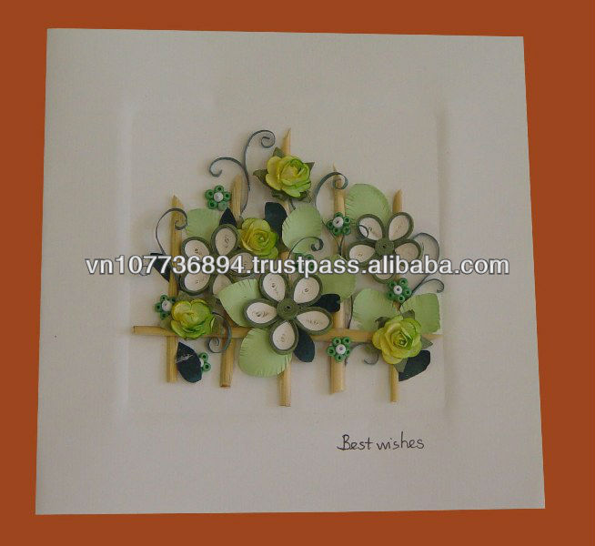 flower Quilling card handmade vietnam