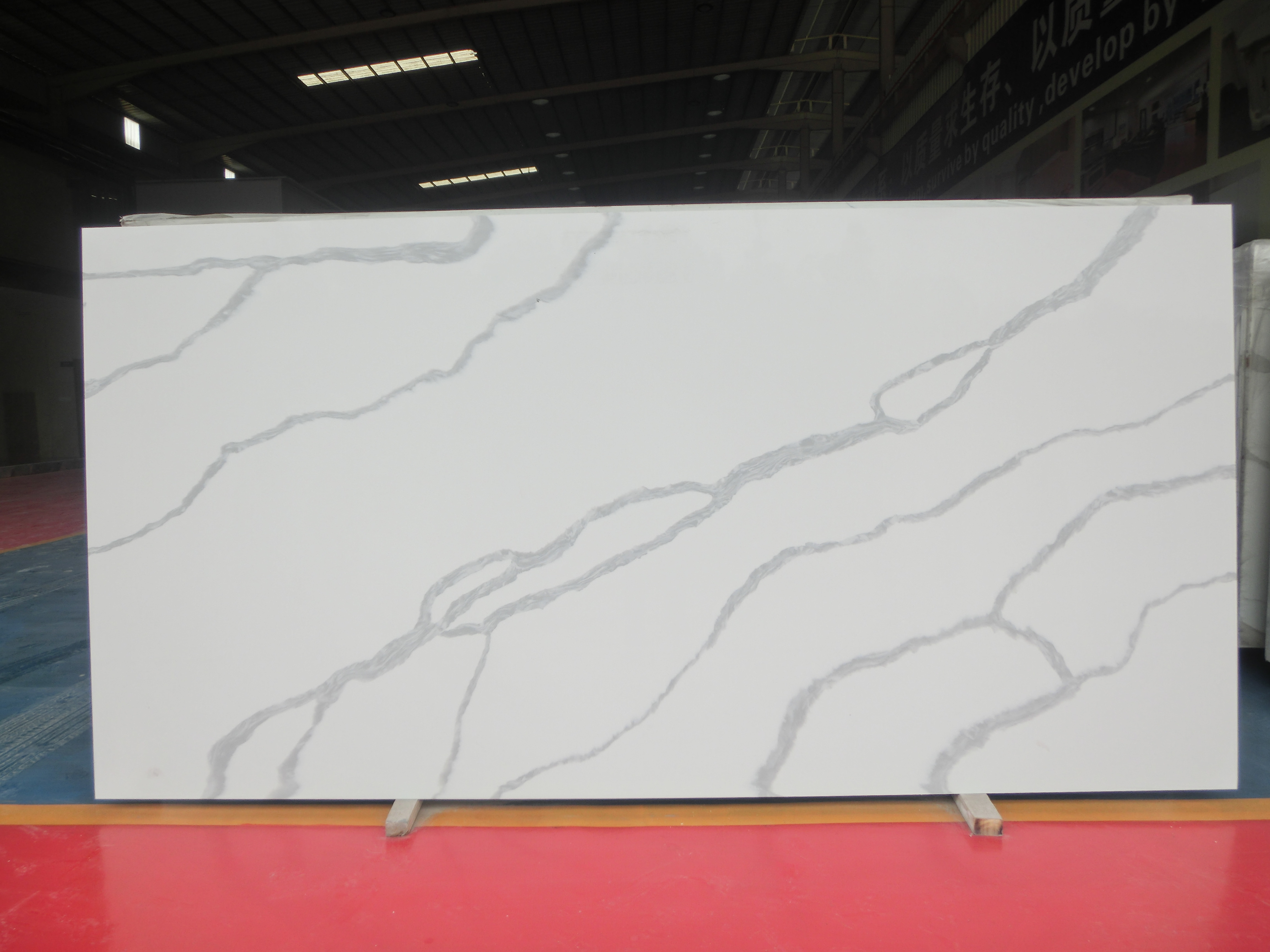 Factory Newest Artificial Quartz Stone Slab Bookmatched For Table Top Kitchen Worktops Countertop Customized Factory