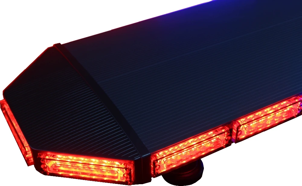 Barra de luz led de policía estroboscópica de advertencia de techo de coche de vehículo de emergencia rojo azul para coches