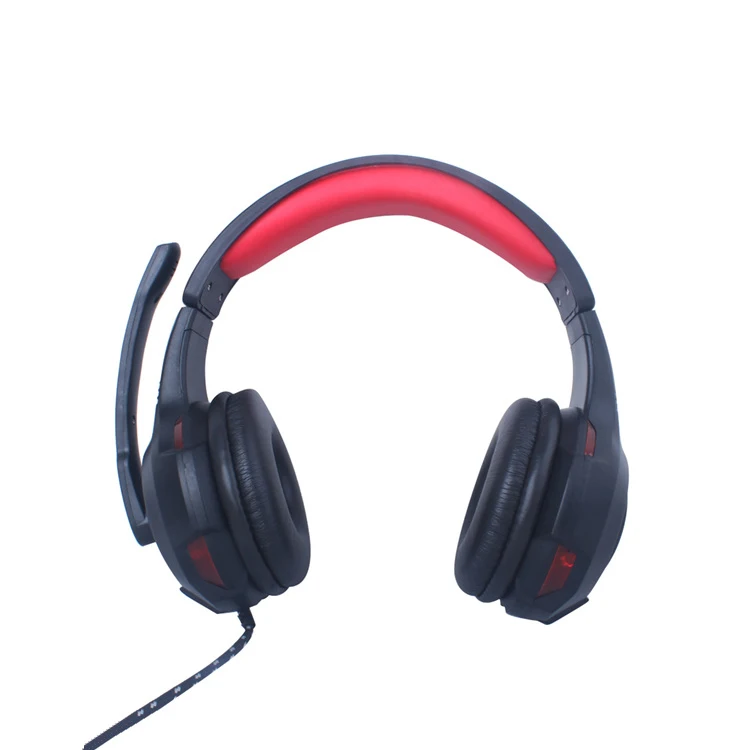 Promotional computer headphone with microphone cheap gaming headset wired earphone & headphone