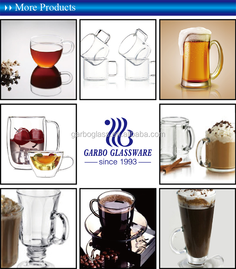 Roylex Indonesia Custom Glass Coffee Tea Mug - Eco-Friendly Borosilicate  500ml with Logo Options for Business Gifts