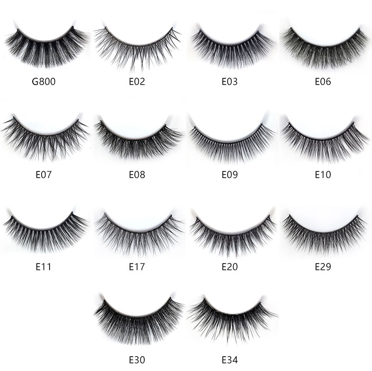 5 Pairs Easily Apply eyelashes miami lashes private label logo 3d mink individual thick false eyelashes custom faux mink lashes