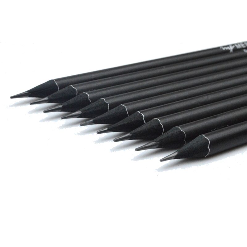 OEM High-end custom blackwood top eraser HB pencil