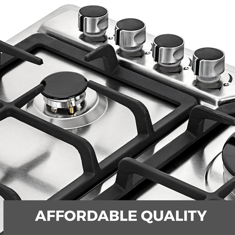 High quality Home kitchen appliances built in 5 burner stainless steel cook-top Gas stove