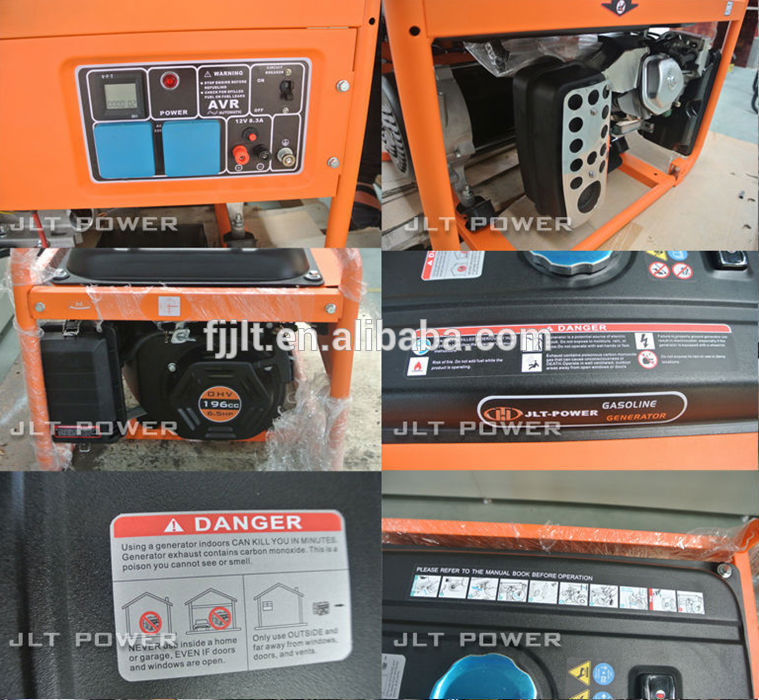 China Factory Gasoline Engine 7kw 7.5kw Portable Gasoline Generator
