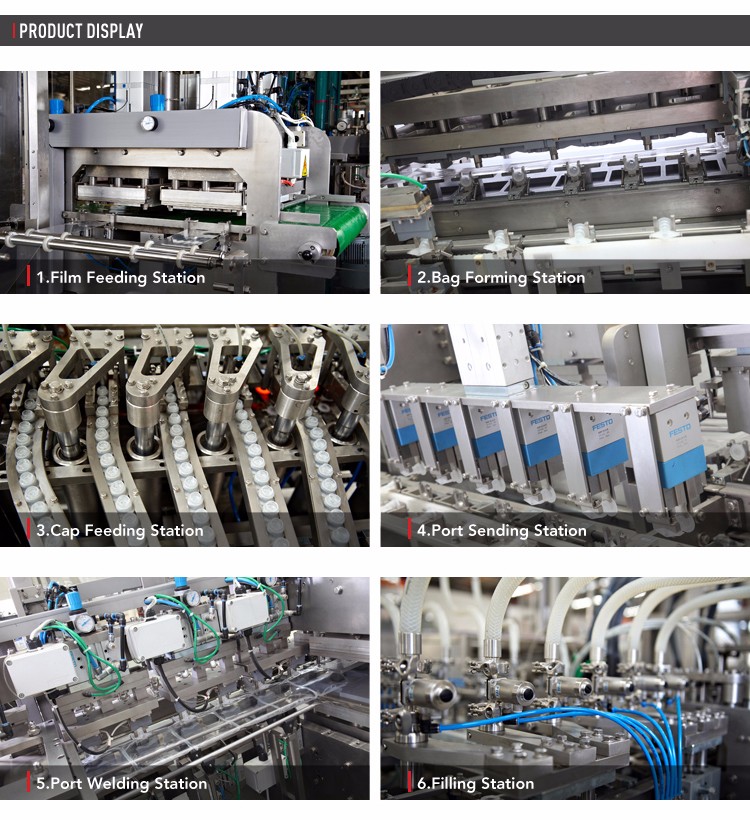 Non PVC Soft Bag IVF Infusion Solution Production Line IVF Equipment