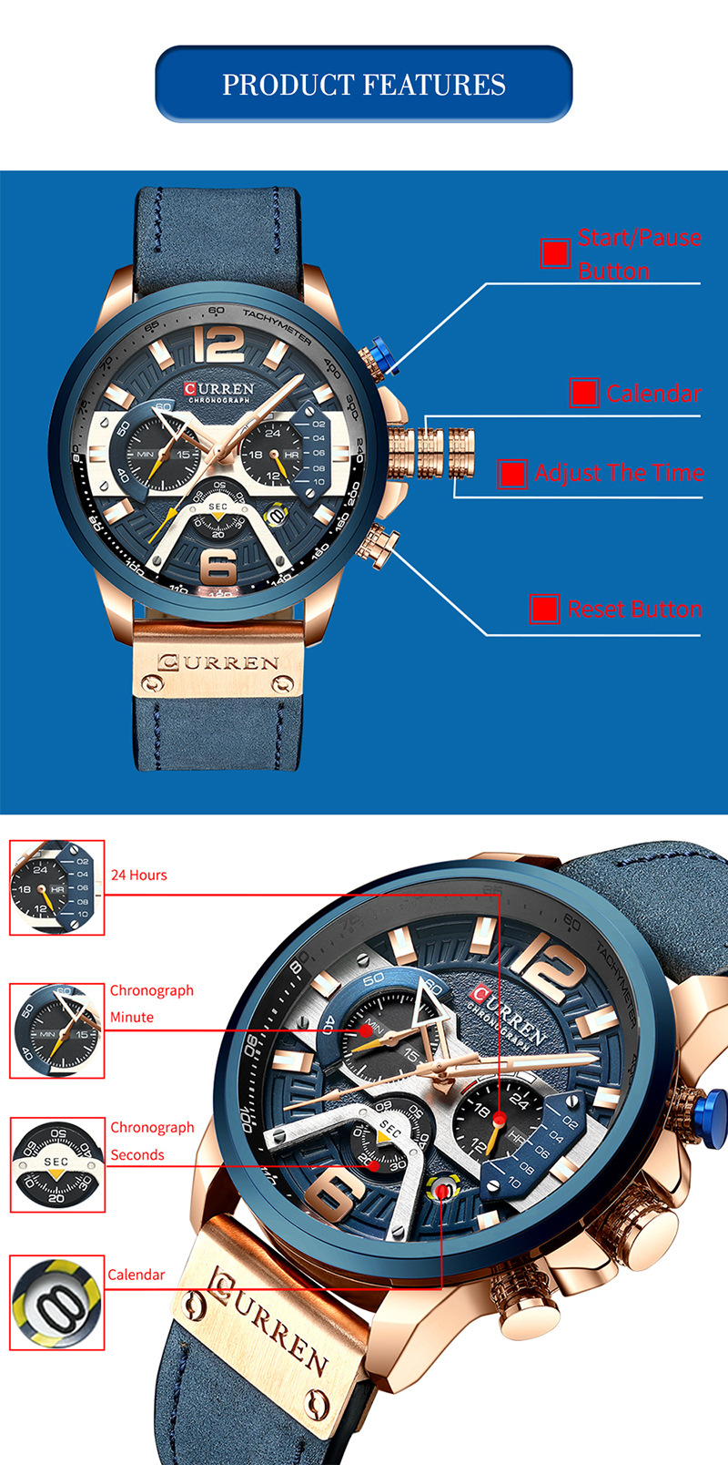 2023 Curren 8329 Quartz Men Hot Sale Watches Men Wrist New Quartz Watch Factory Wristwatches Sales Wrist Watch Digital