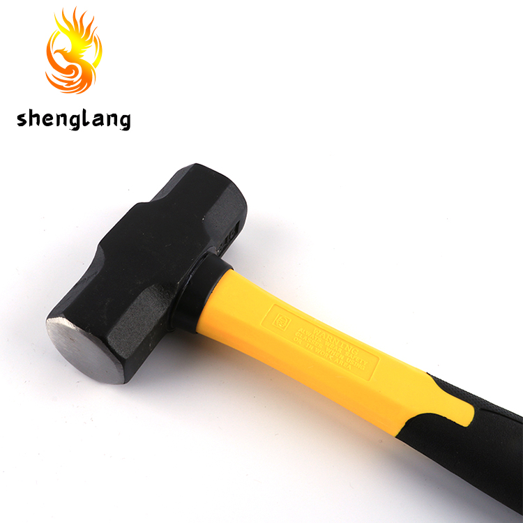 Double-Face Octagonal Sledge Hammer With Fiberglass Handle