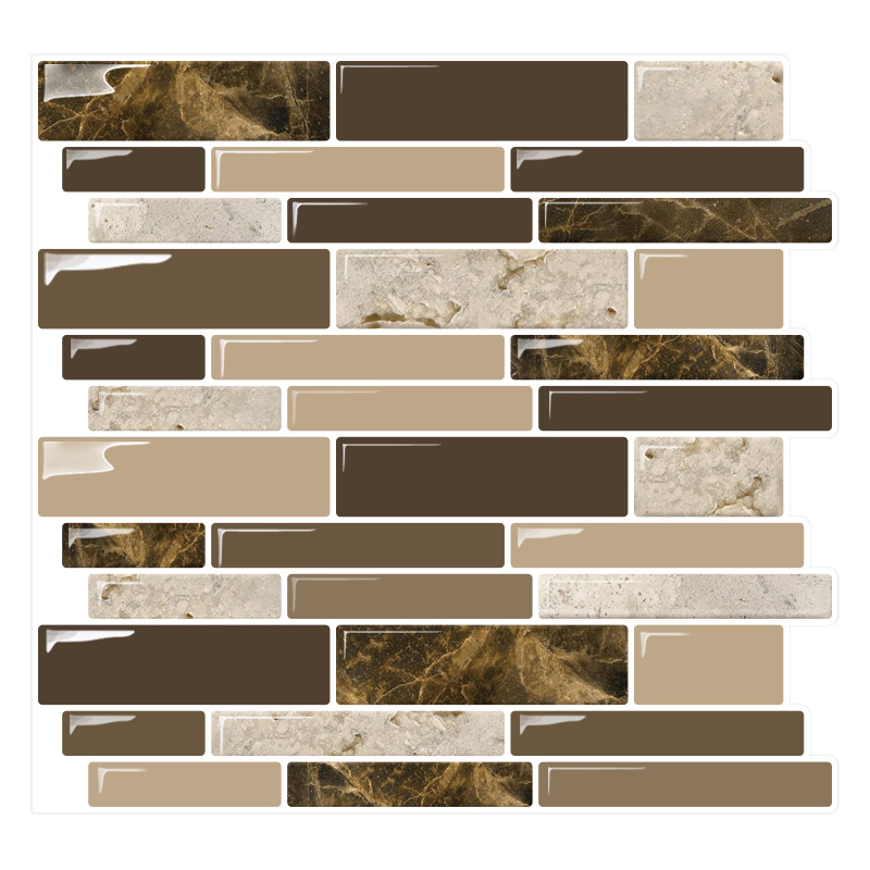 Marble strips Peel and Stick Vinyl Wall Tile stickers Backsplash decal