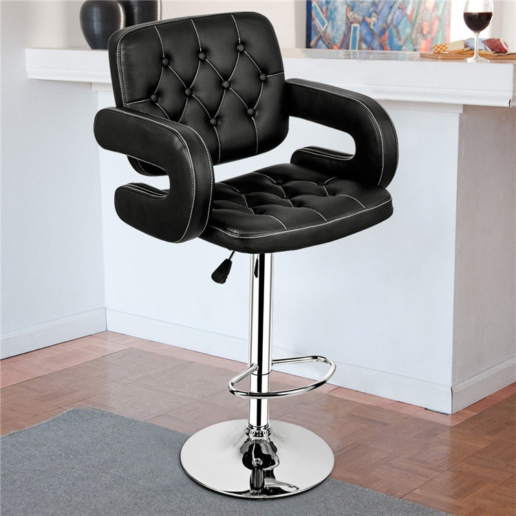 酒吧凳子 pu 皮革厨房酒吧俱乐部凳子早餐椅
