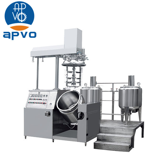 APVO small Lab vacuum homogenizer machine high viscosity cream vacuum emulsifying mixer tank