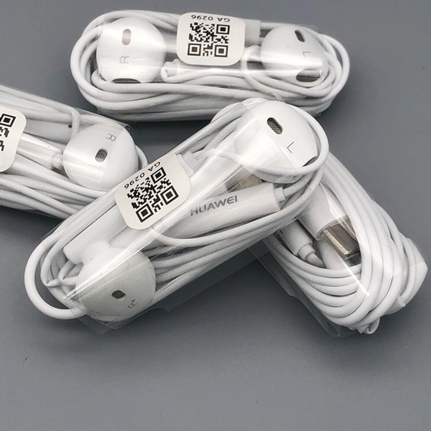 Free Shipping Original Mic Volume Earphone USB Type C jack In Ear Headphone Headset for Huawei P20 Pro P20 Mate10Pro Mate10