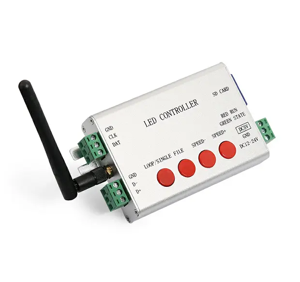 H806SB Wifi SPI Controller 5V 12V-24V 2048 Dots Pixel Programmable LED Controller Wifi