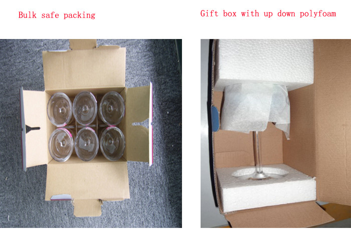 Haonai LFGB approved clear wine goblet glasses crystal wine glass for party