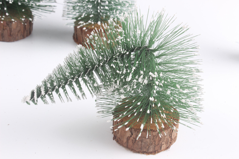 Customizable romantic holiday gift pine needle desktop white point Christmas tree