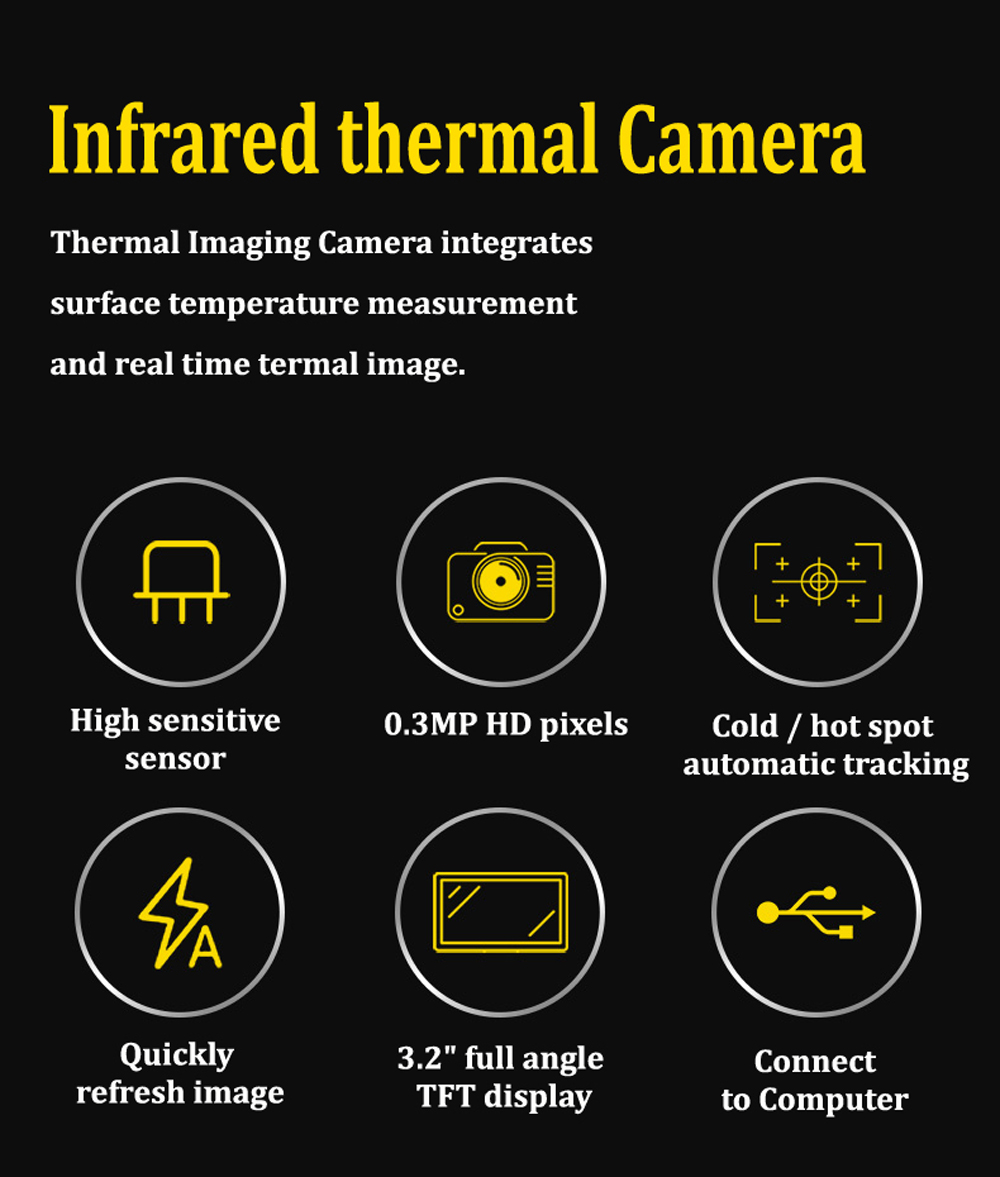 Sensor inteligente st9450, câmera de imagens térmicas portátil, alta resolução ir, infared imagem, usb, alimentado, ferramenta de reparo, localização de venda