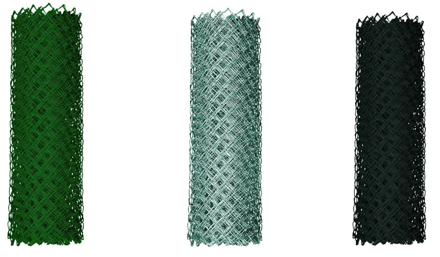 pvc preto 6 ft. x 50 ft. 9-Gauge galvanizou rolo da cerca de aço da tela do elo de corrente/elo de corrente