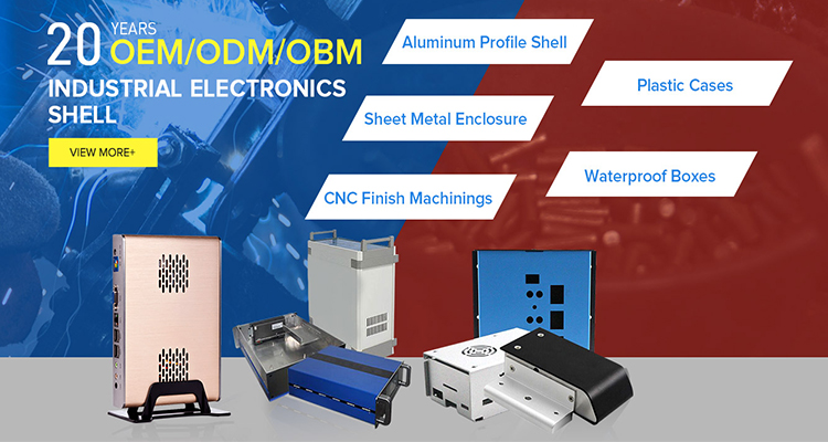 Customized 19 inch 1U 2U 3U rack mount case aluminum enclosure