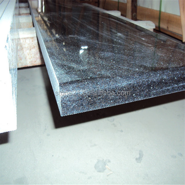 厨房和浴室定制的黑色银河花岗岩上衣 - buy black galaxy granite