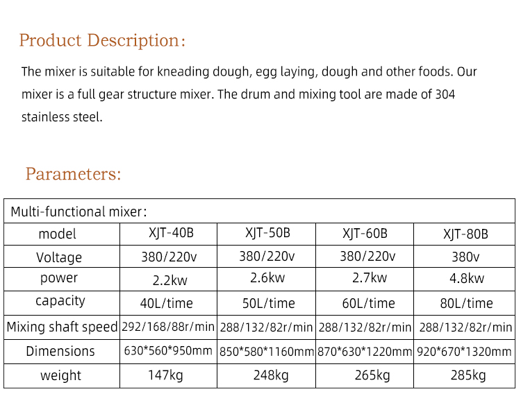 Electric Food Mixer/Egg Beating/Dough mixer