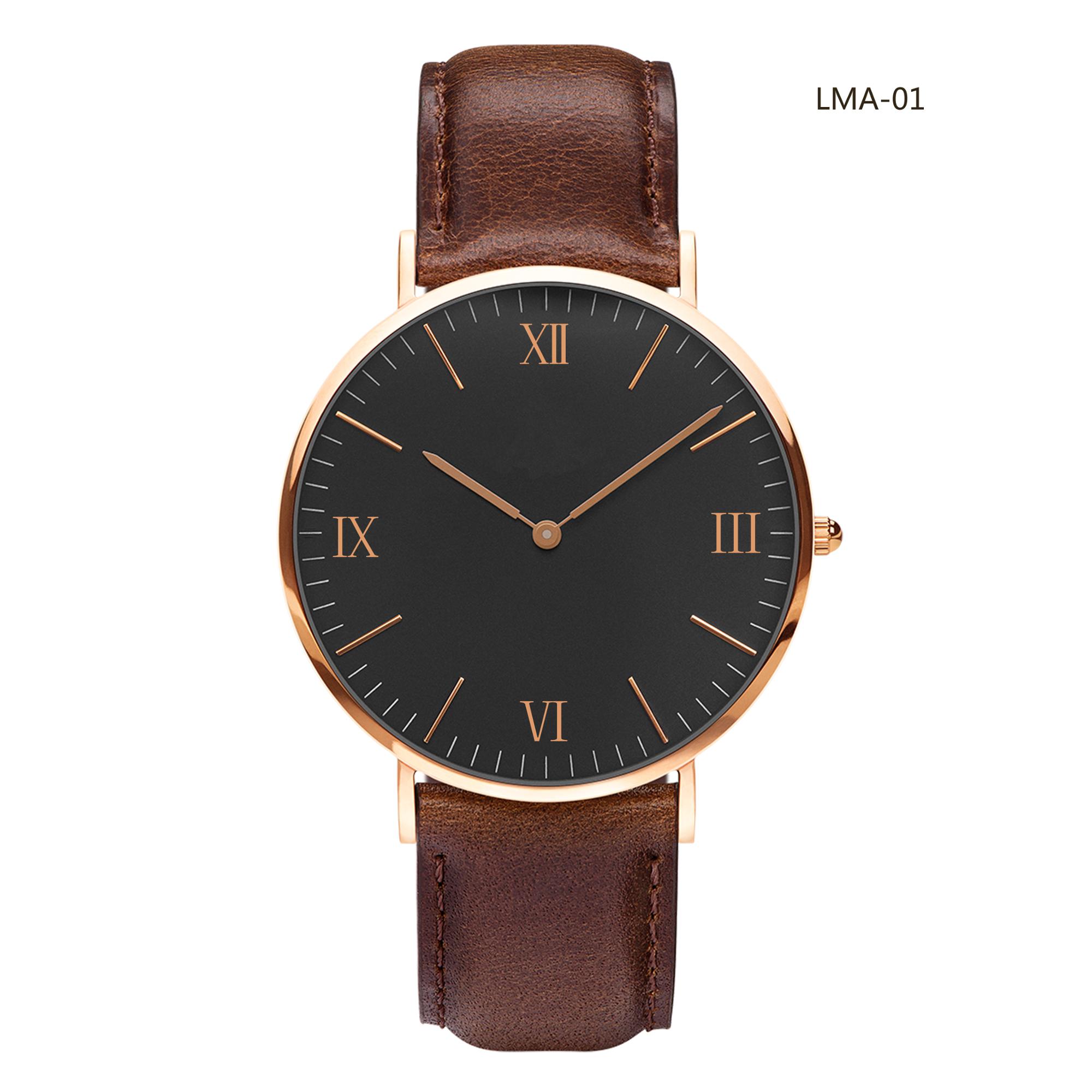 dropshipping 棕色皮革男士手腕定制标志批发低起订量