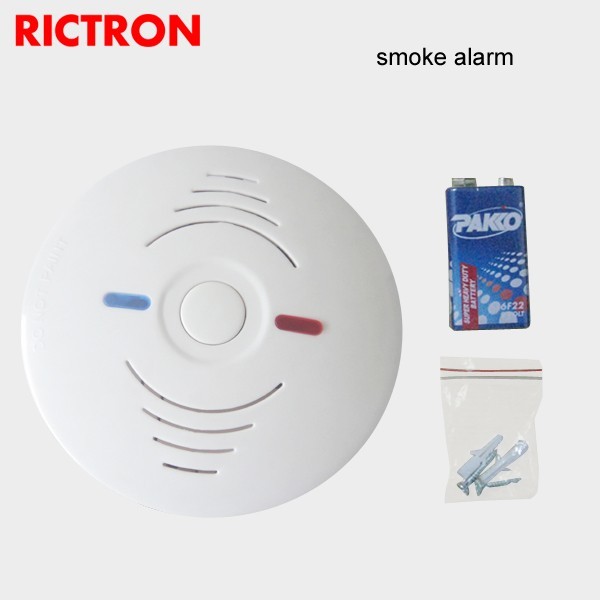 home security   stand alone portable fire smoke alarm 9v battery