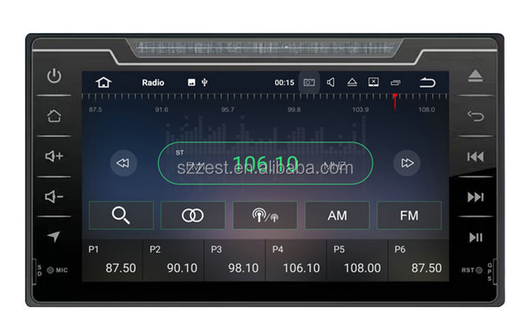 8" Android 10.0  touch screen Car DVD Player for Toyota Fortuner 2017 with Quad Core 2G+32G Auto Radio Multimedia NAVI