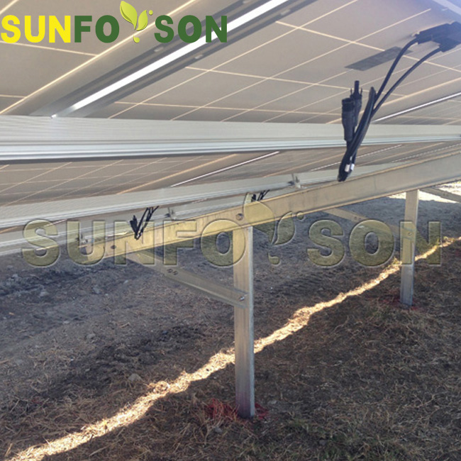 High Quality Pile Ground PV solar panel aluminum support frame