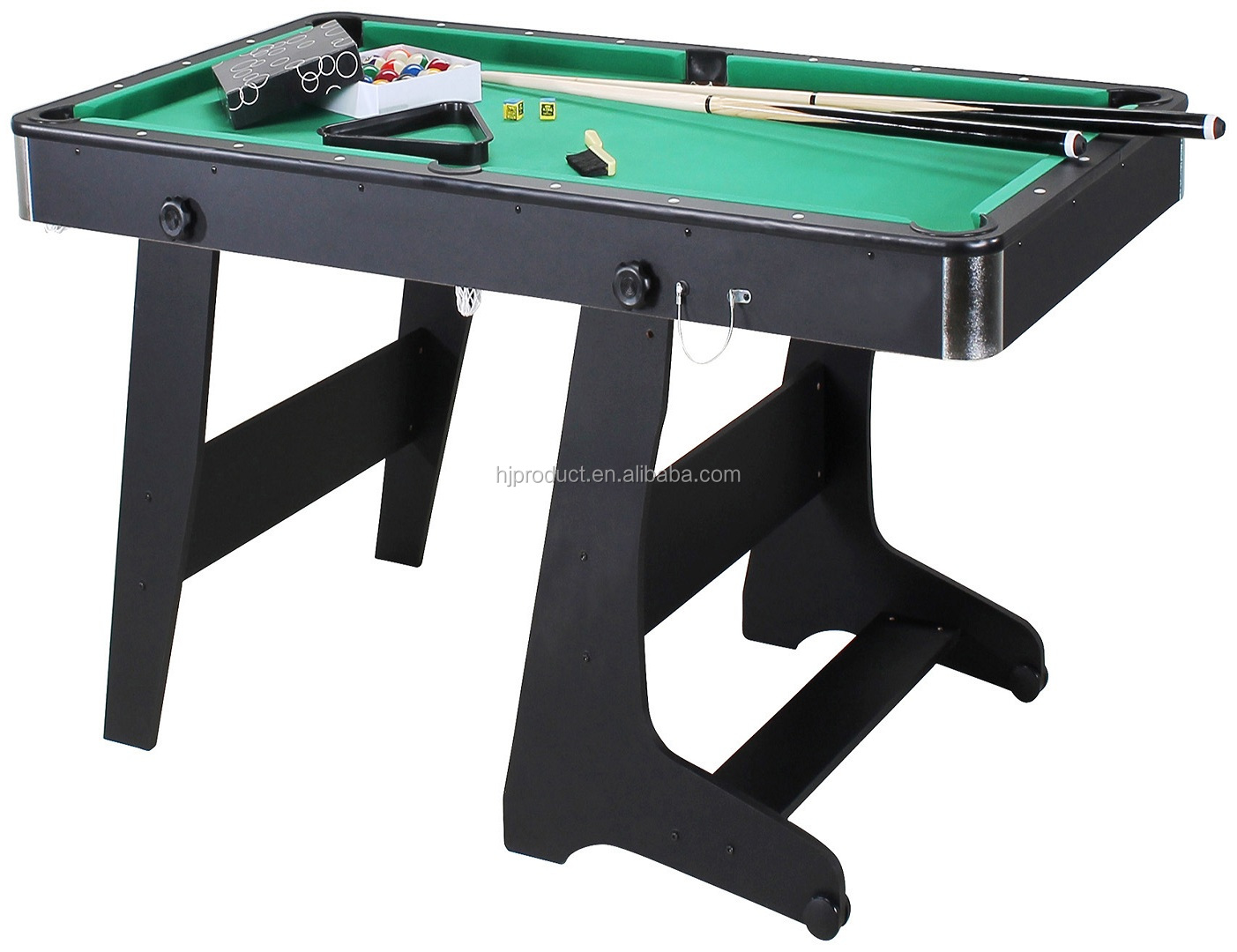 Fold up snooker billiard table foldable pool table 5FT with wheels for kids