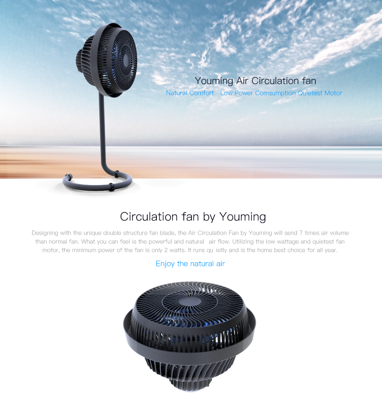 24V DC brushless circulation pedestal electric floor stand fan for home