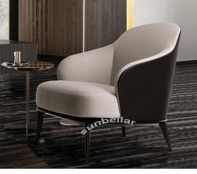 living room lounge chair single sofa chair leather modern designer chair
