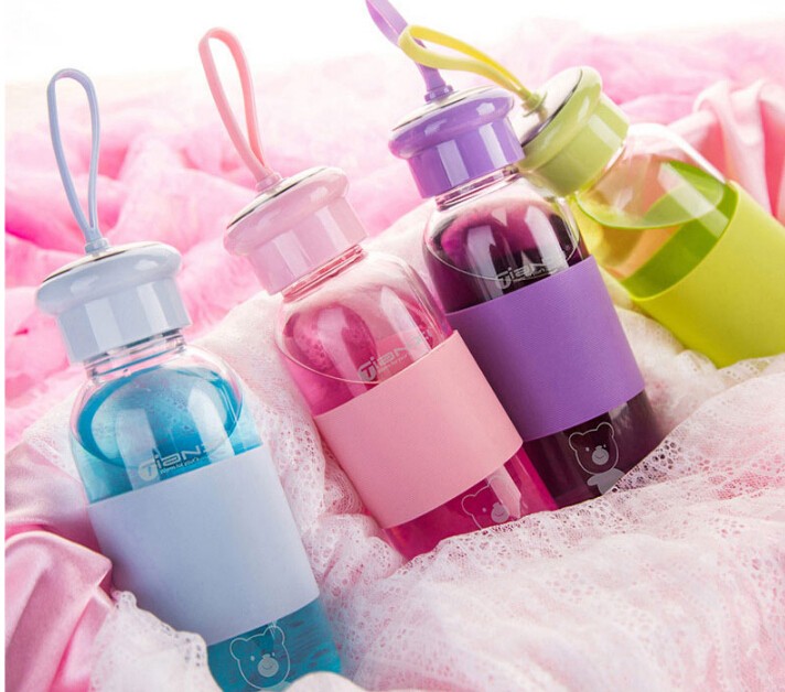 Wholesale Custom Eco-friendly Sport glass water bottle heat resistant water bottle