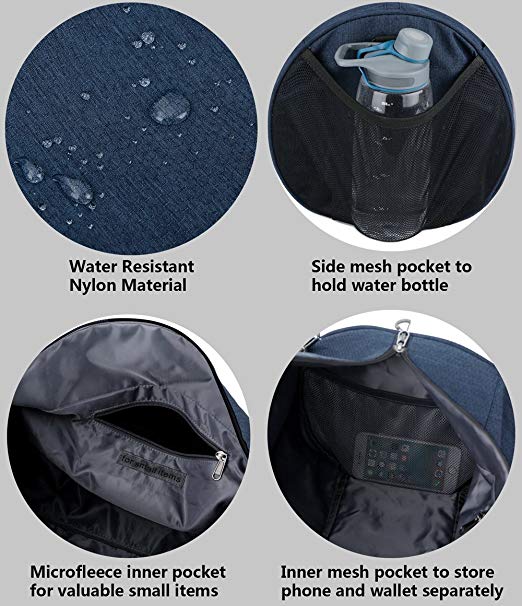 حقيبة واق من المطر عالية الجودة لكرة القدم وكرة السلة للصالة الرياضية مع مقصورة أحذية