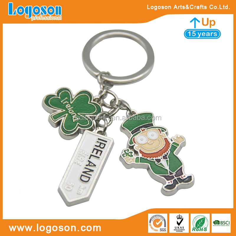 Portachiavi Portafortuna A Trifoglio - Set Di 4 In Lega Di Zinco, Verde, Per Regali - Foto 10