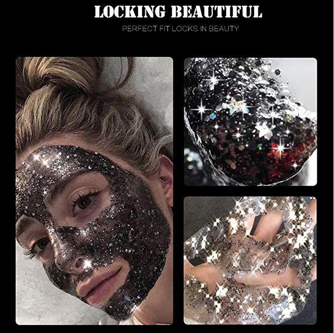 Private Label New Design Mask Whitening Moisturizing Star Glitter Peel Off Mask