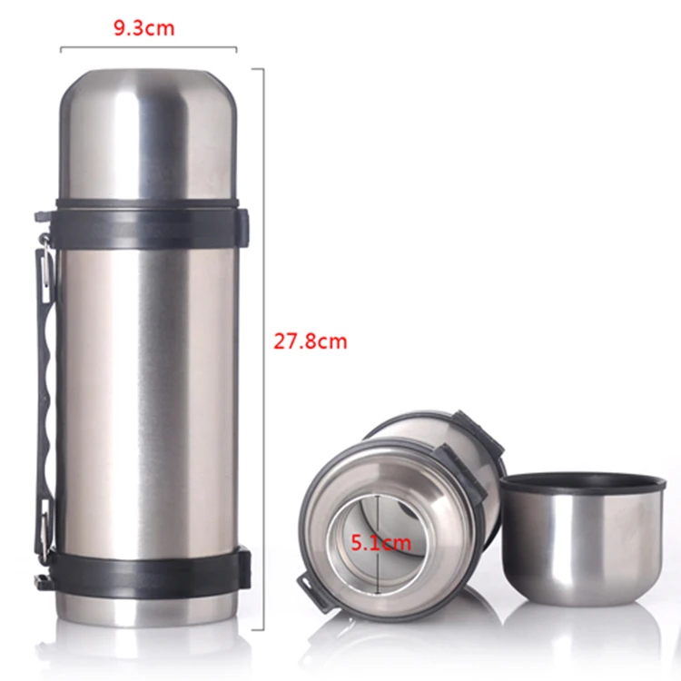 1.1L Double Wall Insulated leak proof Stainless Steel Soup Water Vacuum Thermos Flask For Camping