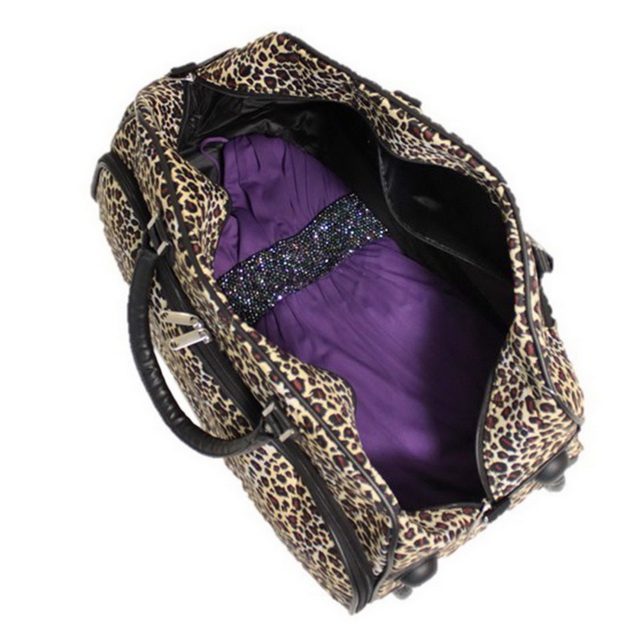 Multi color All Seasons Custom Full Printing 21 pollici 22' Women Carry On Rolling Duffel trolley Bag