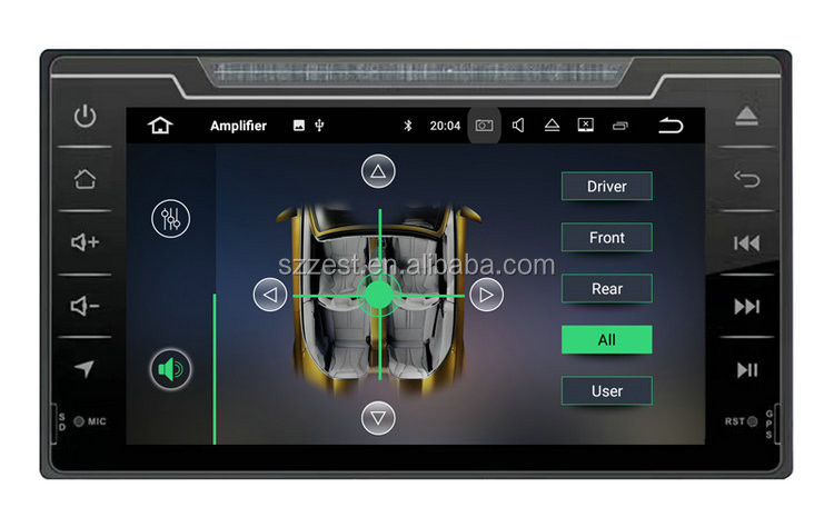 8" Android 10.0  touch screen Car DVD Player for Toyota Fortuner 2017 with Quad Core 2G+32G Auto Radio Multimedia NAVI