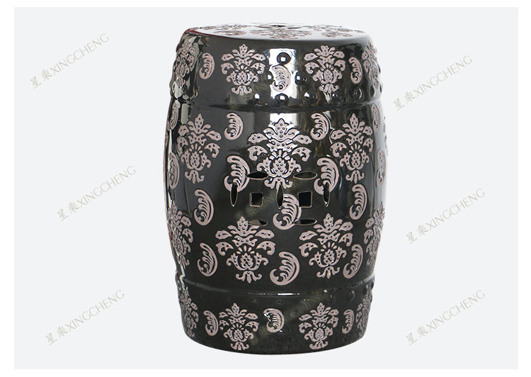 Chinese ceramic drum stool with various colors for home decoration garden seat and standing Shoe changing stool for entrance